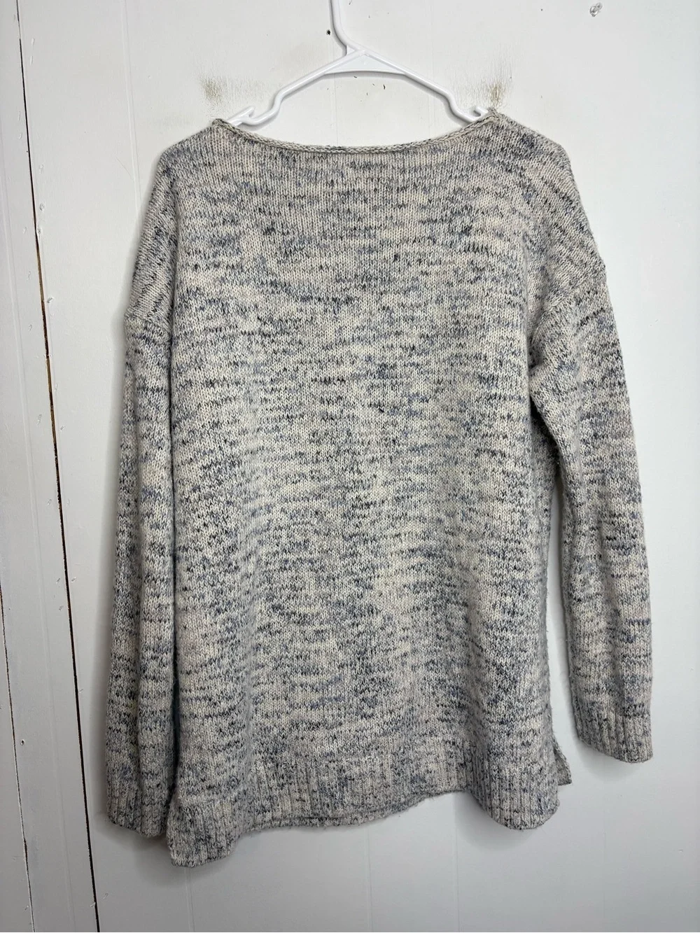 J Jill Sweater Womens Small Tall Pure Jill Marled Knit Rolled Neck Pullover